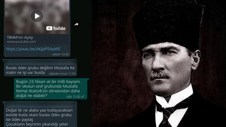 Okulun WhatsApp grubunda Atatürk’e hakaret etmişti! Gözaltına alındı
