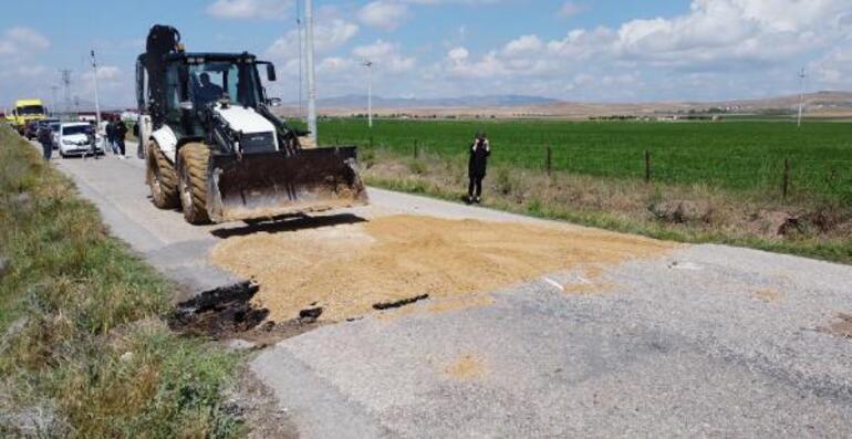 Yolda 1 kilometrelik yarık oluştu