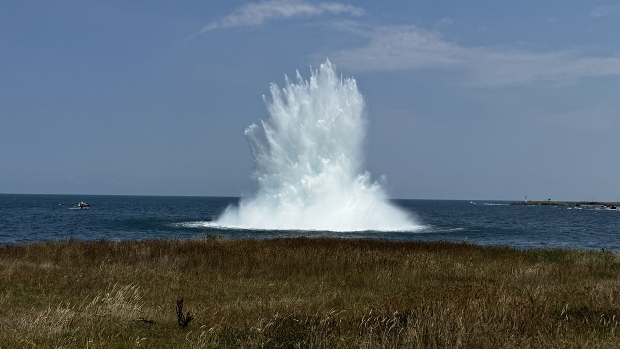 Ordu’da denizde bulunan mayın imha edildi