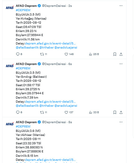 Balıkesir'den sonra Manisa sallanıyor! Panik yaratan deprem - Resim: 0