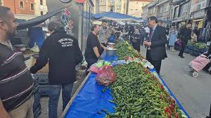 Başkan Eyüp Kahveci’den Pazar Ziyareti