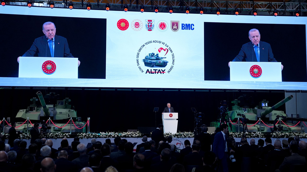 Altay tanklarının TSK’ya teslimat töreni Erdoğan’dan önemli açıklamalar