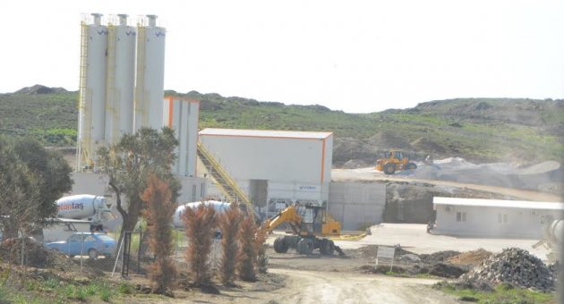 Seferihisar’da beton tesisi tartışması